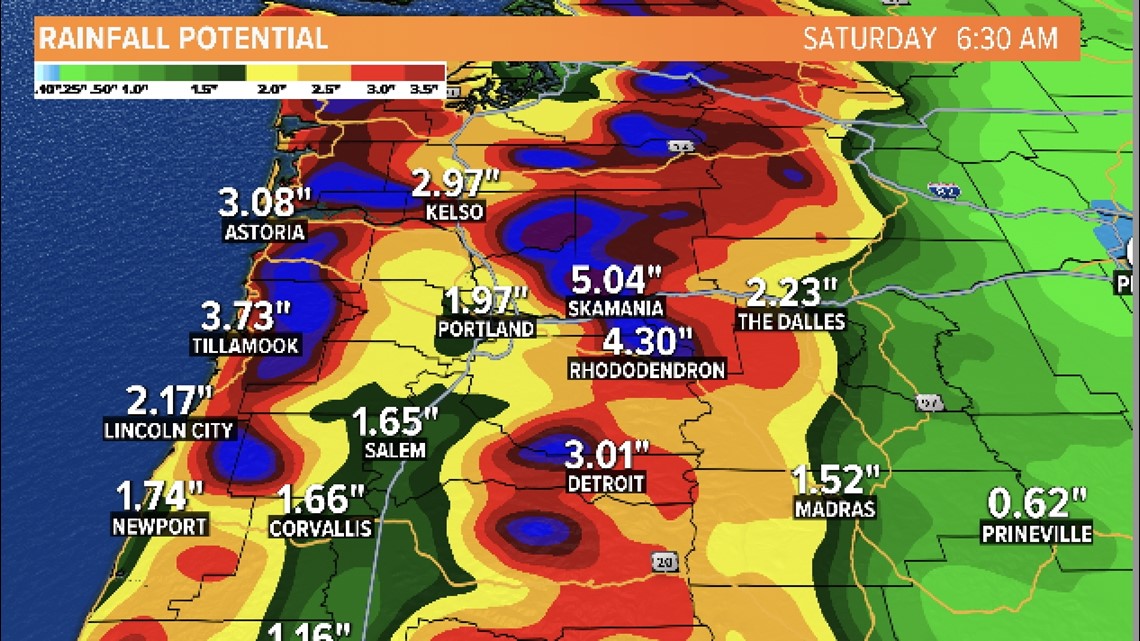 Portland forecast Atmospheric river to hit Oregon, Washington