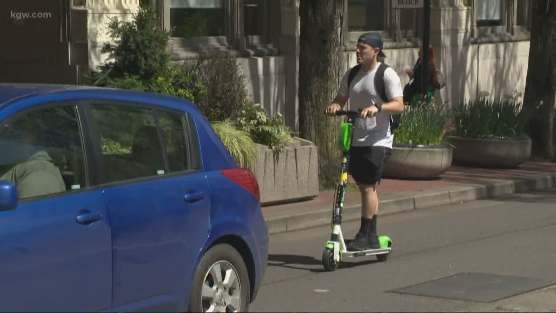 E-scooters are back in Portland for a 1 year pilot program.