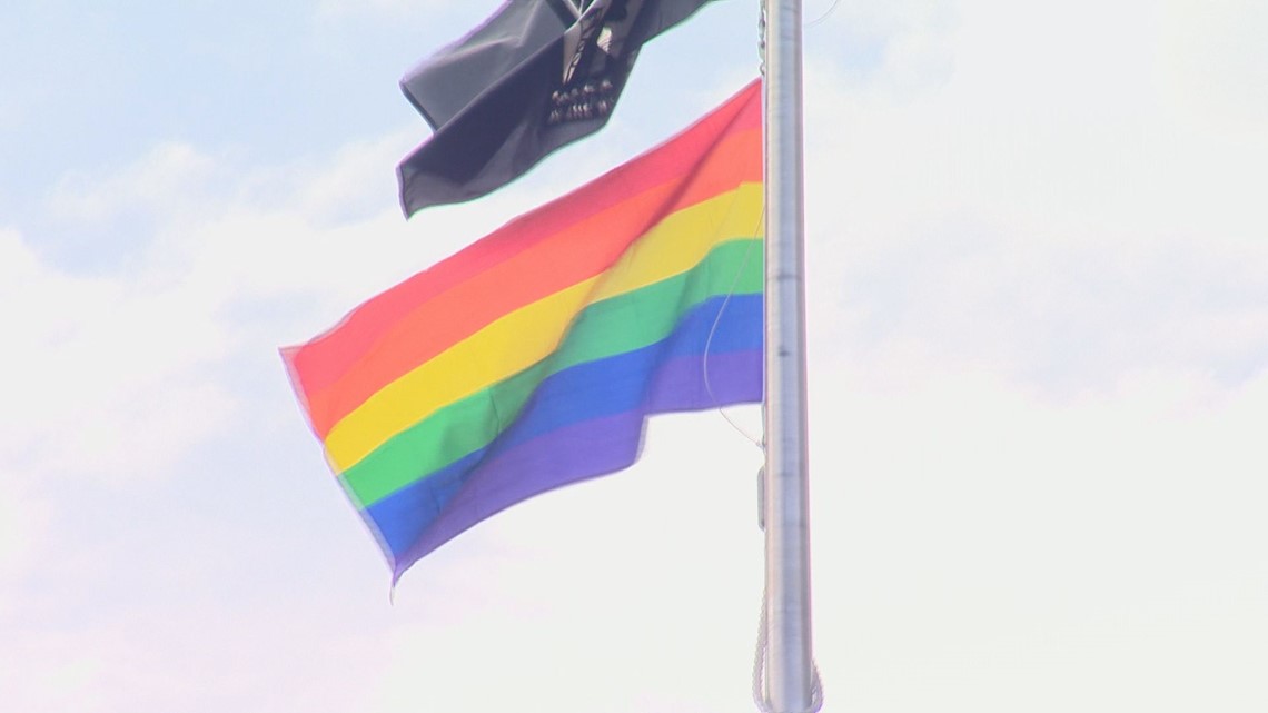 Pride flag flies over Vancouver City Hall