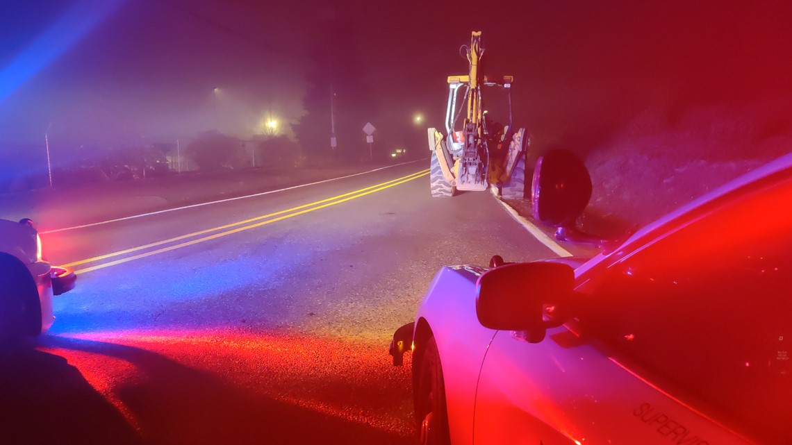 Deputies arrest man driving stolen backhoe on highways - Vimarsana News