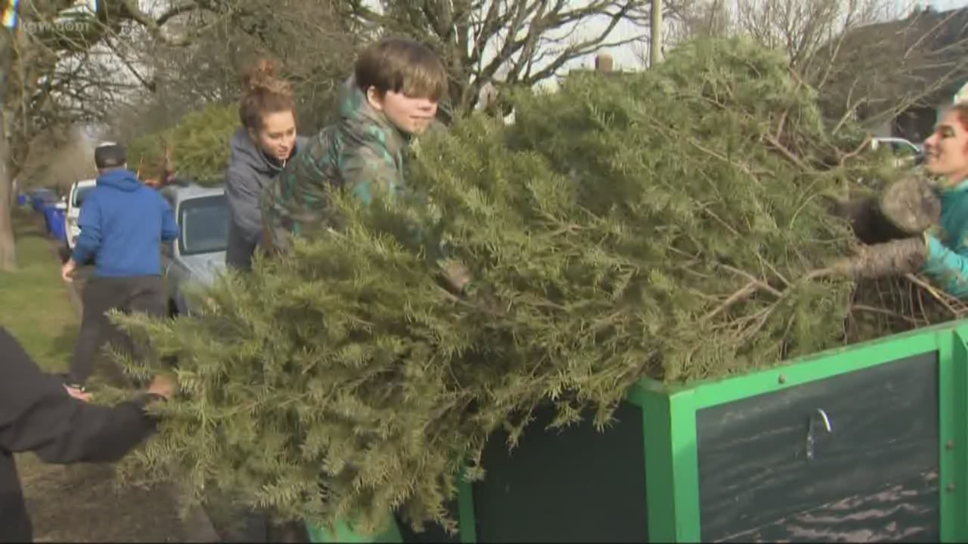 There are a lot of places in the Portland metro area to recycle your tree and also do some good in the community.