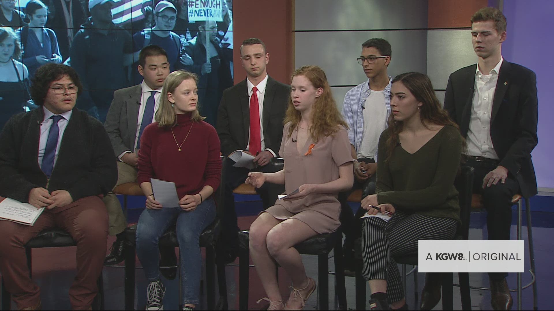 A panel of 8 students discuss why they feel the shooting in Parkland, Florida is a turning point in the decades-long gun debate. This is part of KGW's special Students Demand Action.