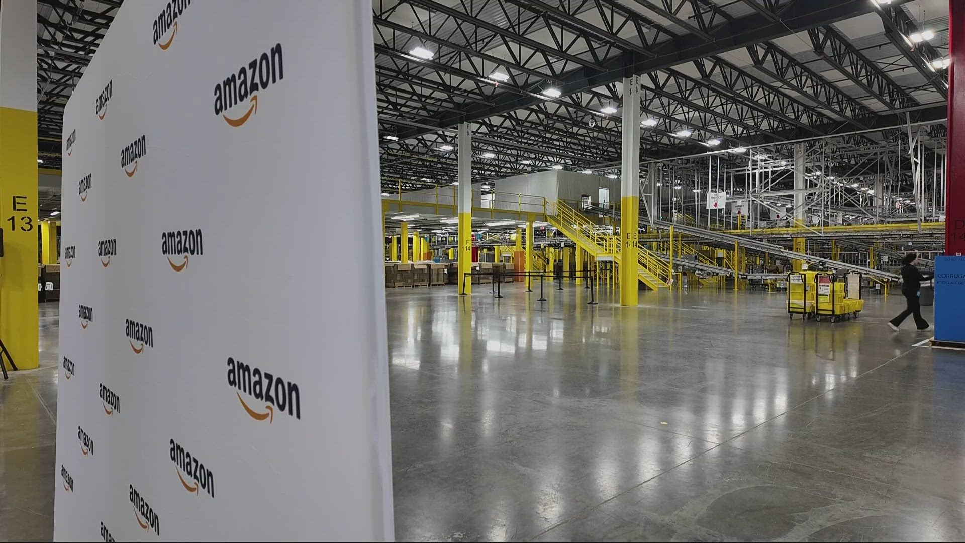 The “PDX8” facility is the largest in the Pacific Northwest at 3.8 million square feet, with a 30-mile conveyor system to transport more than 40 million items.