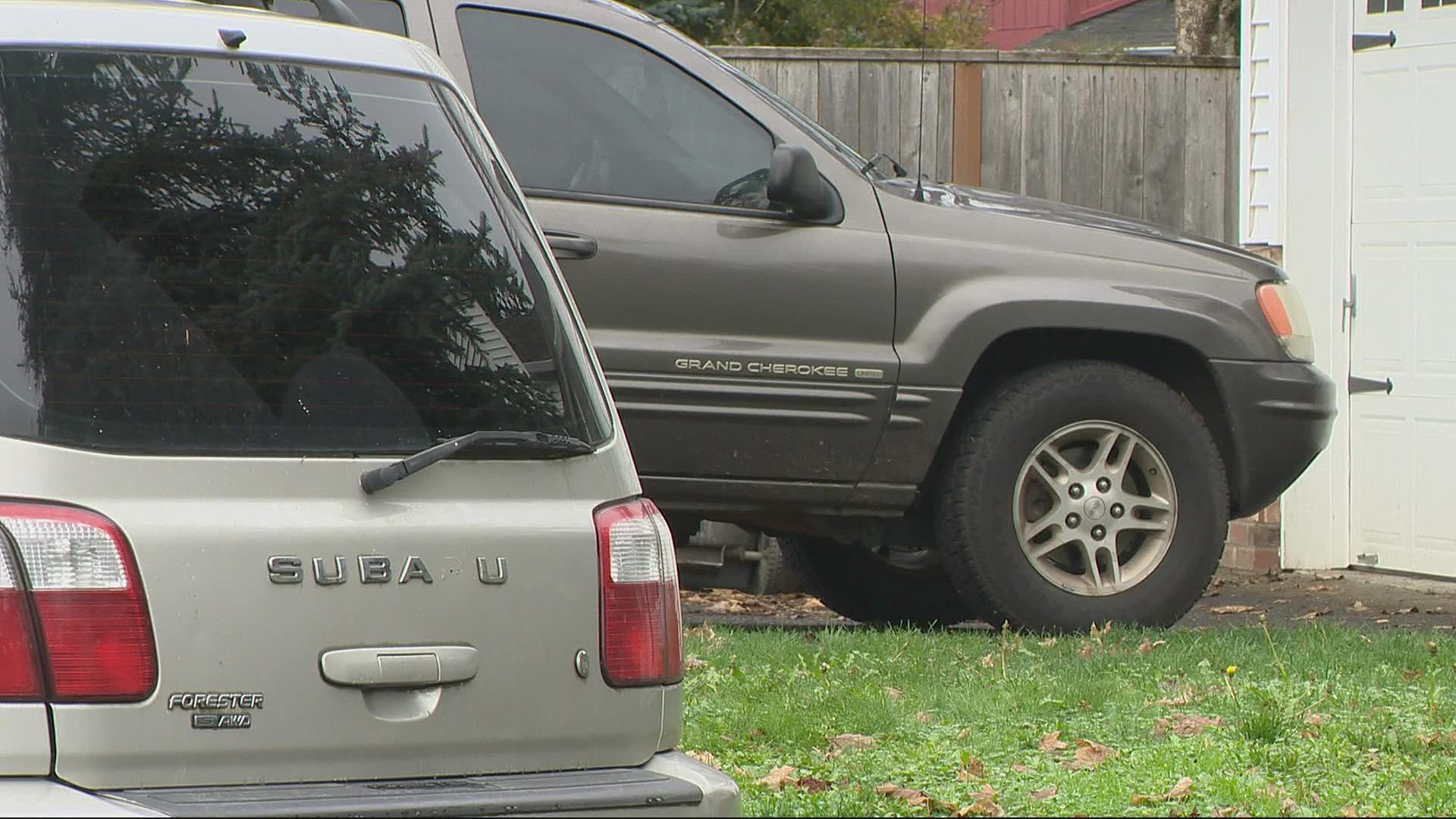 Police said at least two cars were stolen amid reports of more than a dozen break-ins across multiple neighborhoods in St. Helens.