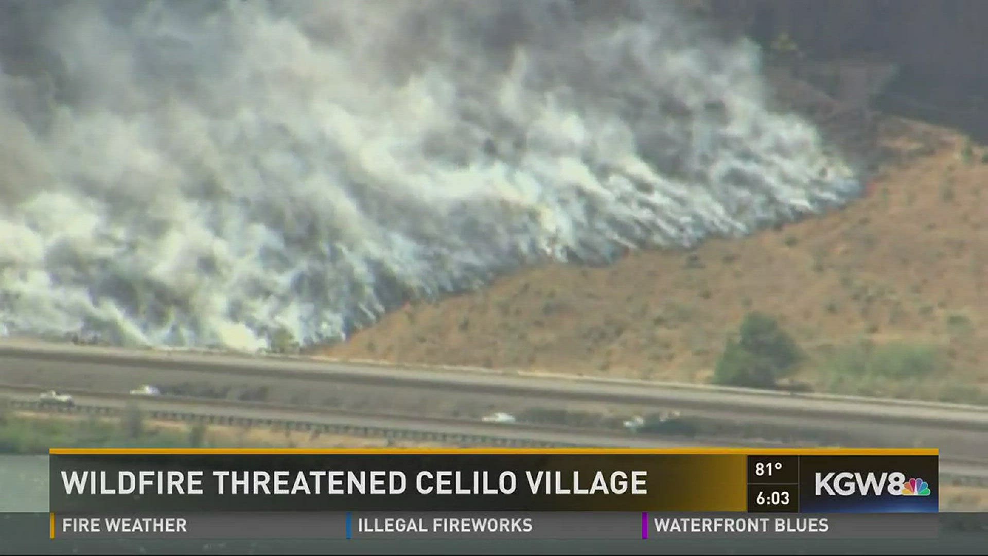 Fire east of The Dalles burns 3,600 acres; 80 percent contained | kgw.com