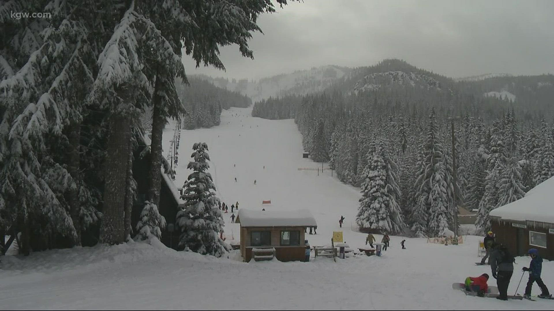 Snow makes for perfect conditions on the mountain.