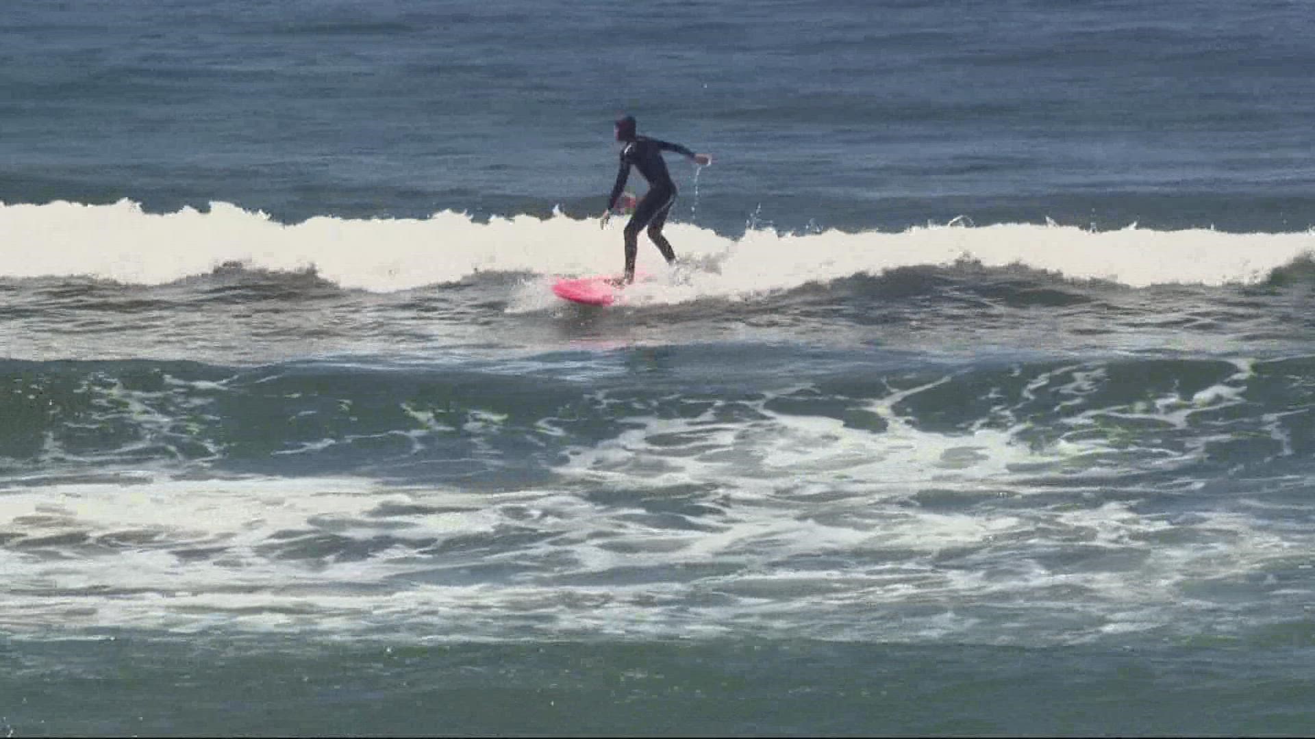 With temperatures in the 90s and 100s in the city, many are heading west to the Oregon Coast where temperatures are cooler. KGW's Joe Raineri checked out the crowds.