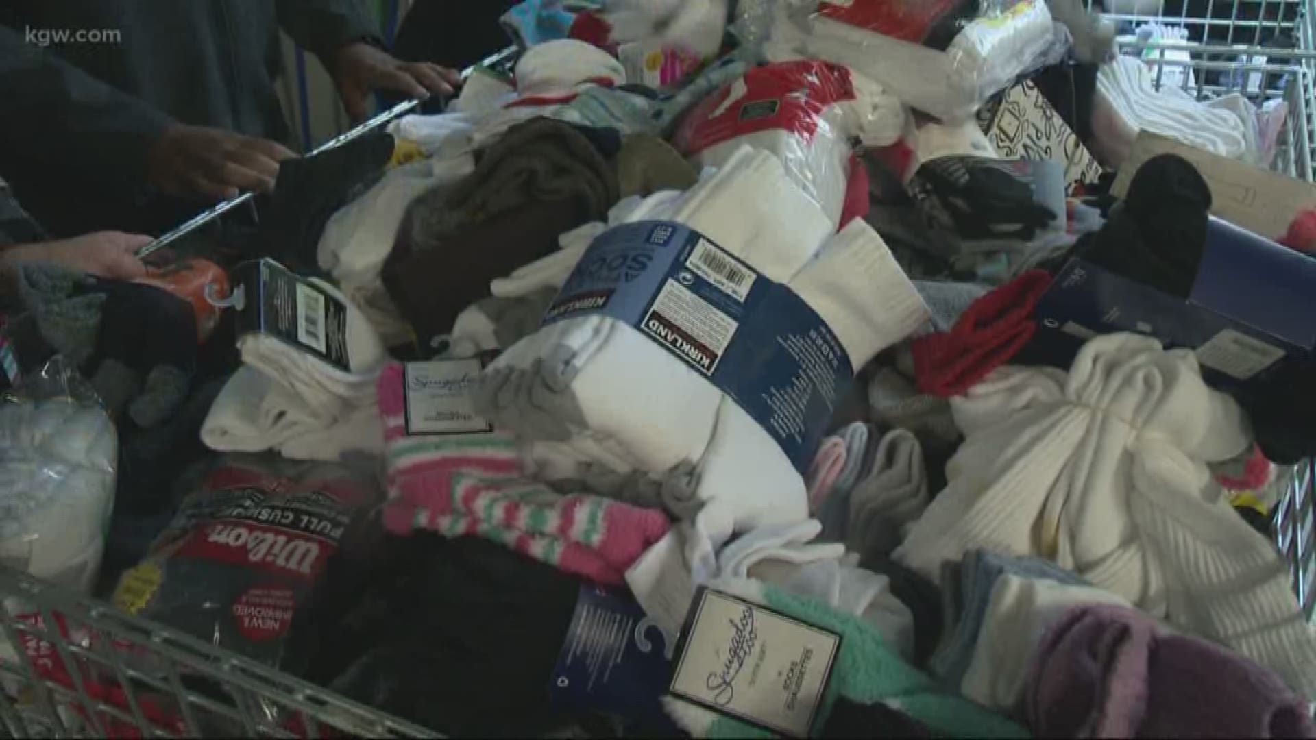 Company donates socks to Portland's homeless