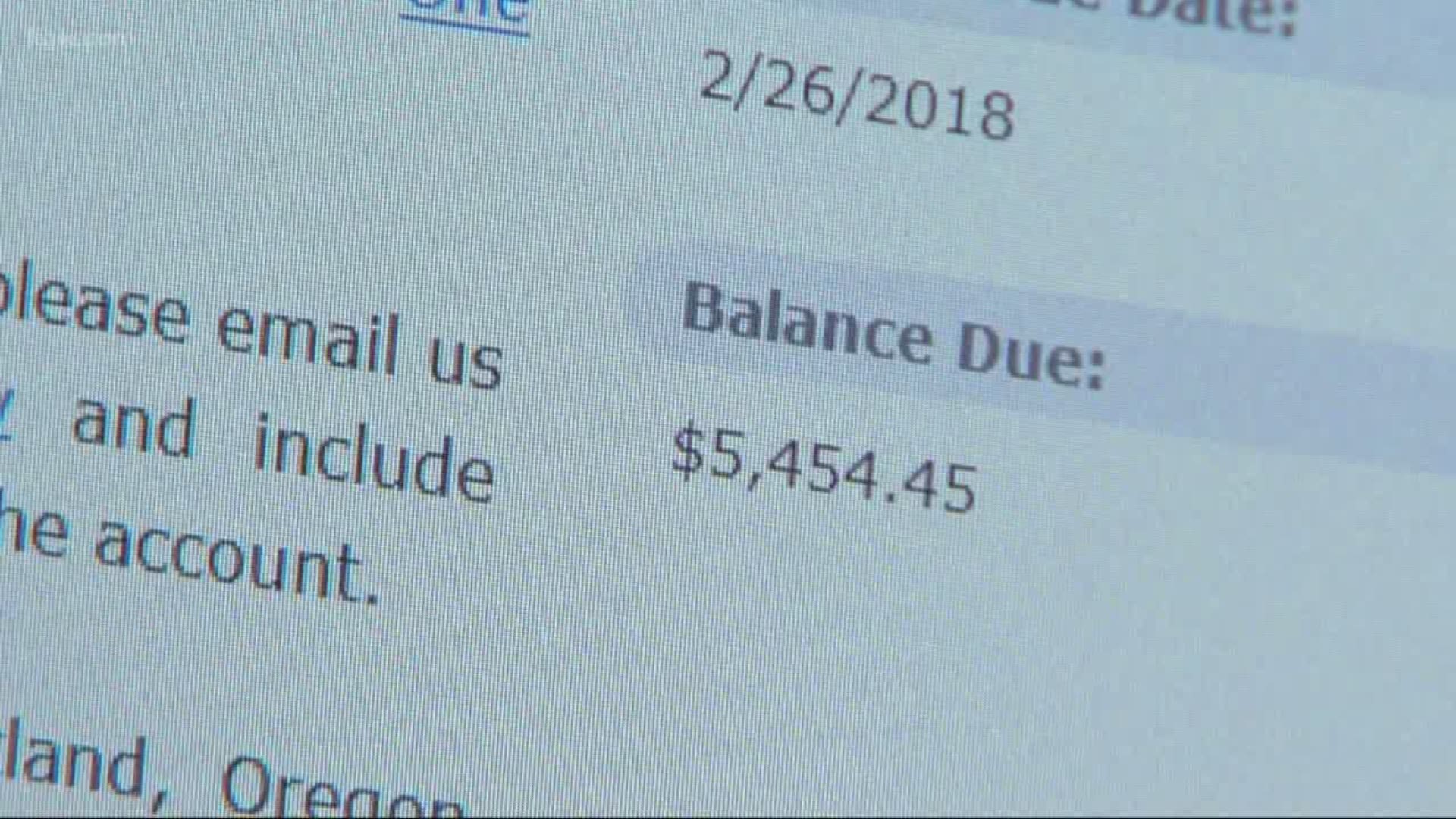 Portland couple shocked after receiving an outrages water bill.
