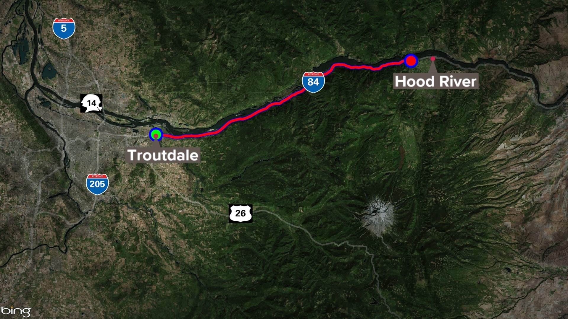 I-84 closed between Troutdale and Hood River due to ice storm | kgw.com