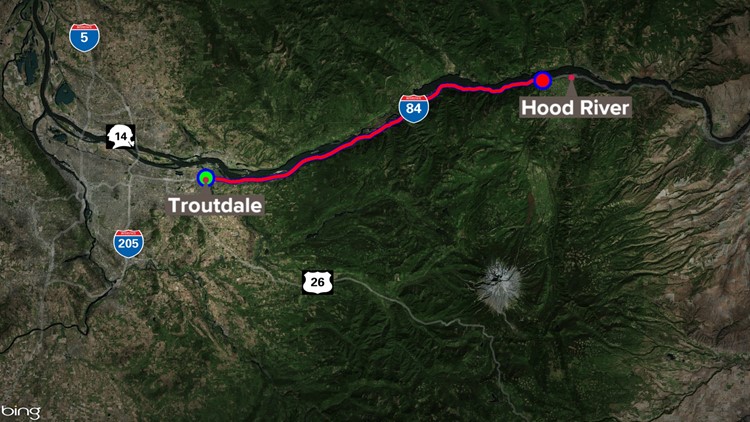 I 84 Closed Between Troutdale And Hood River Due To Ice Storm 1376