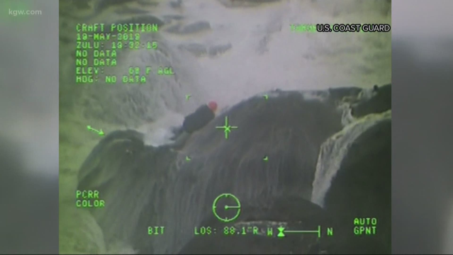 Coast Guard plucks stranded couple from rocks near Cannon Beach