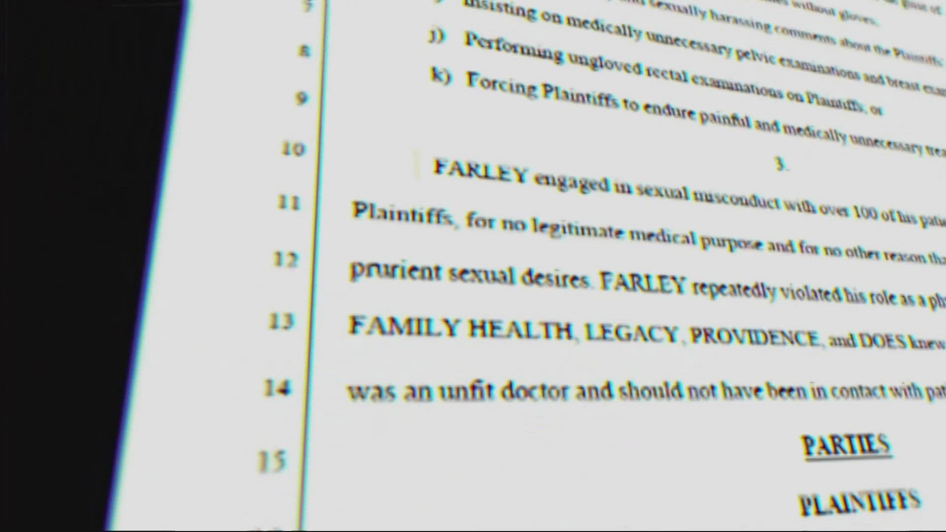 After years of allegations and formal complaints, the civil lawsuit filed against doctor David Farley on behalf of over 170 women and children is headed for trial.