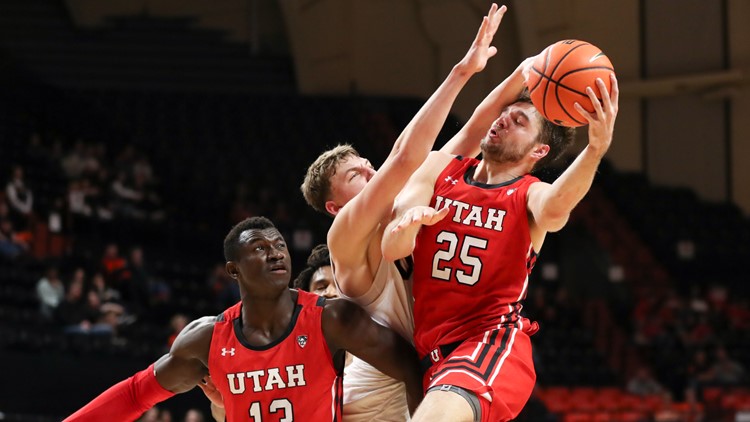 Utah men lead wire-to-wire in 63-44 win over Oregon State