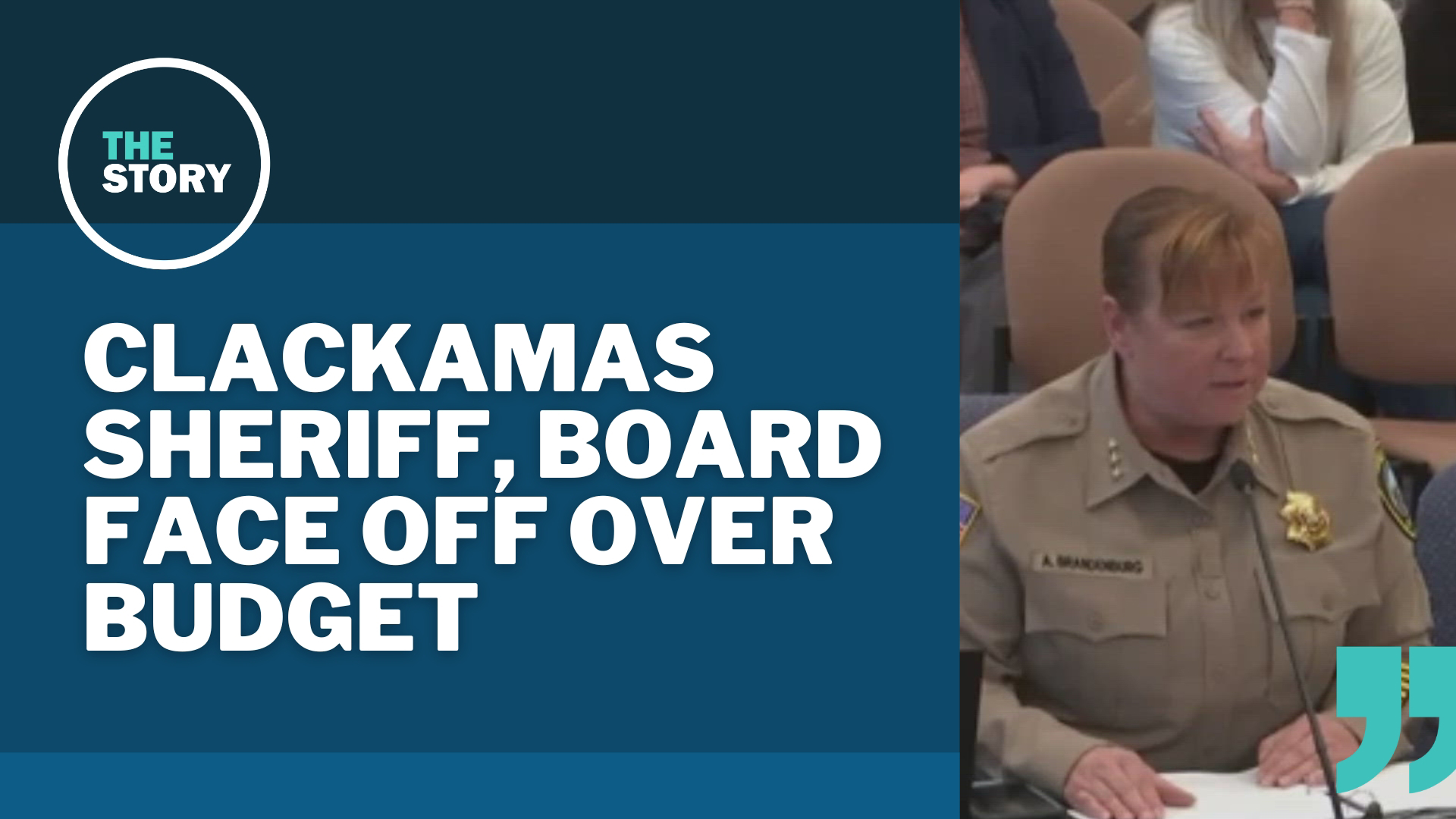 After the sheriff cried foul about the county's plans for her budget, commissioners clapped back with the audit threat and accusations that she's hurting morale.