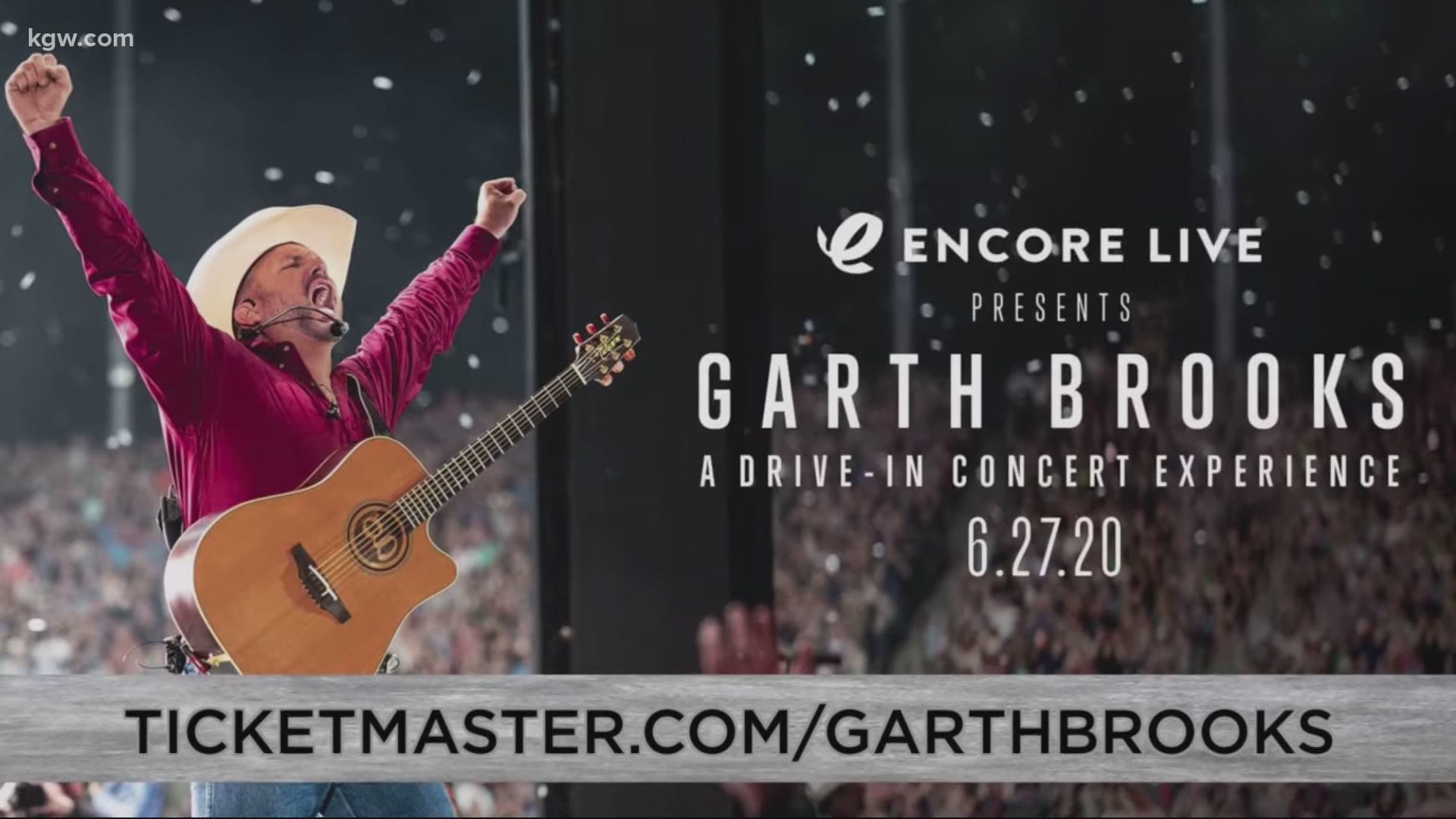 Garth Brooks is hosting a one-night-only concert that'll be played at hundreds of drive-in theaters across the U.S., including the 99W Drive-In in Newberg.