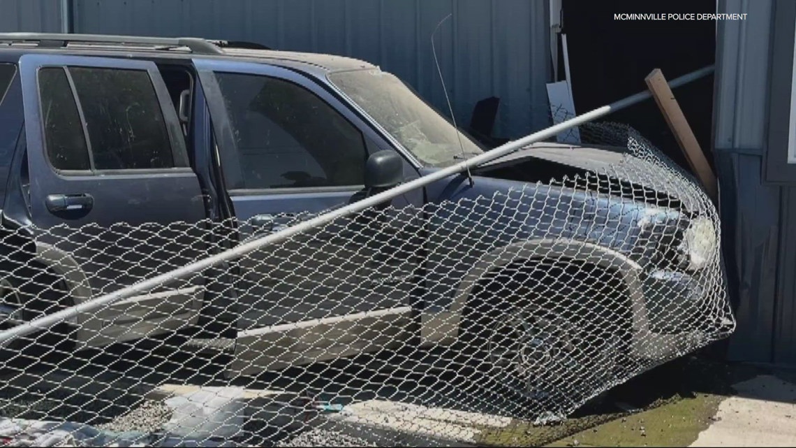 Portland driver arrested after crashing into airport building, stealing ...