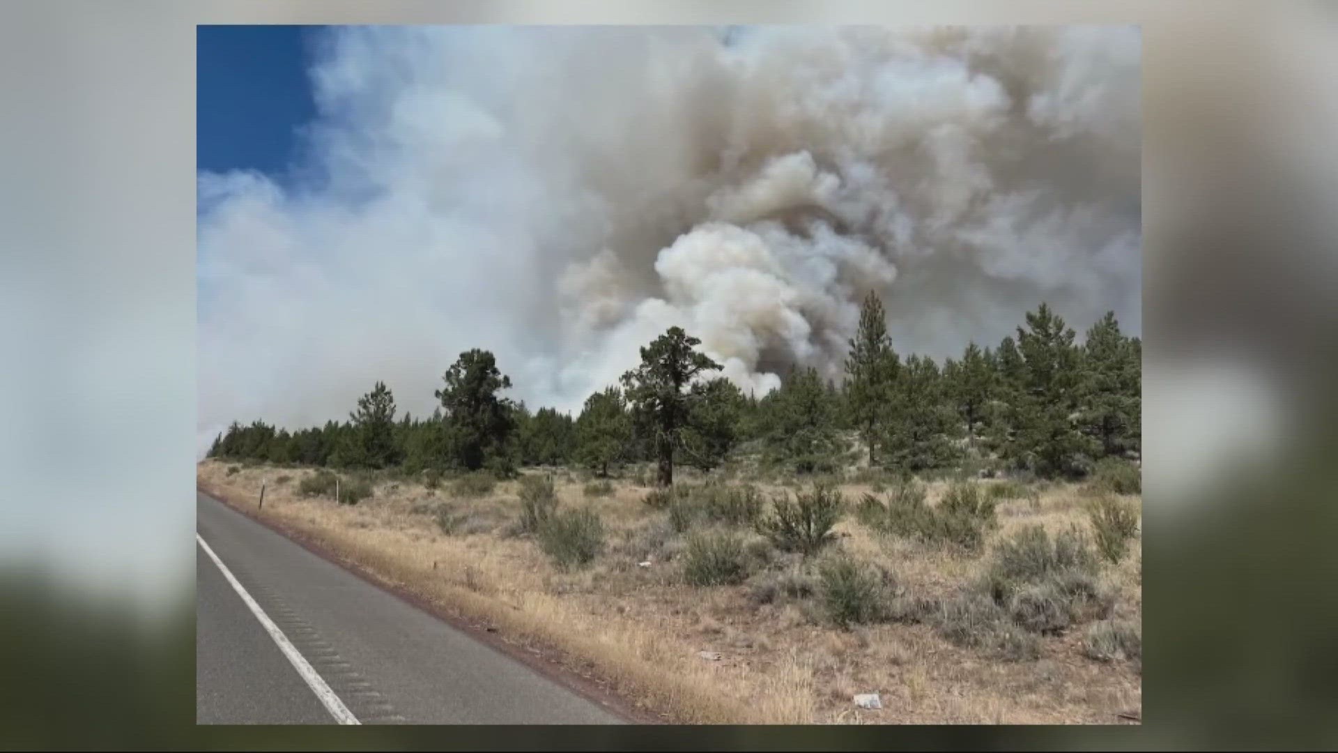 The fire broke out on July 22 and is burning east of Klamath Falls, Ore. and north of Bonanza.