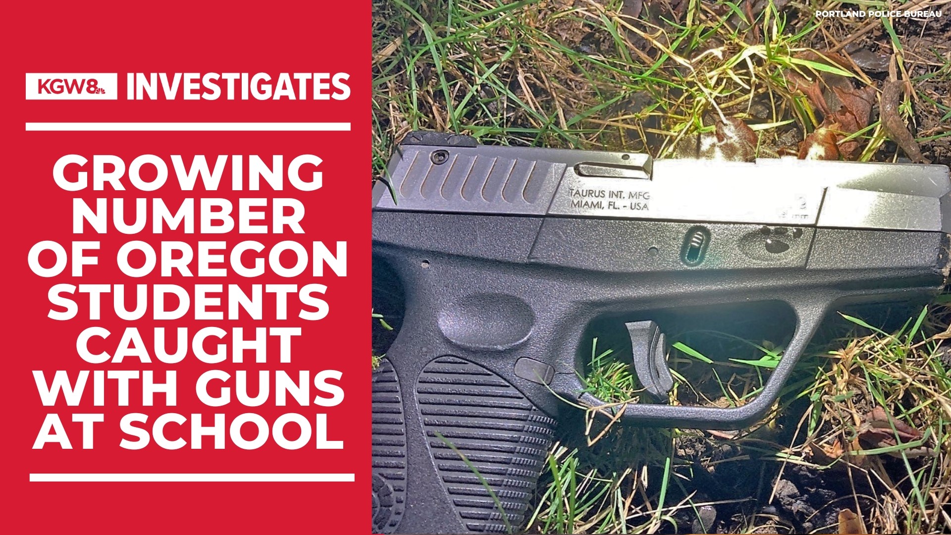 Last year, guns were found in 13 school districts in Oregon. Handguns, shotguns and rifles showed up in every type of community.