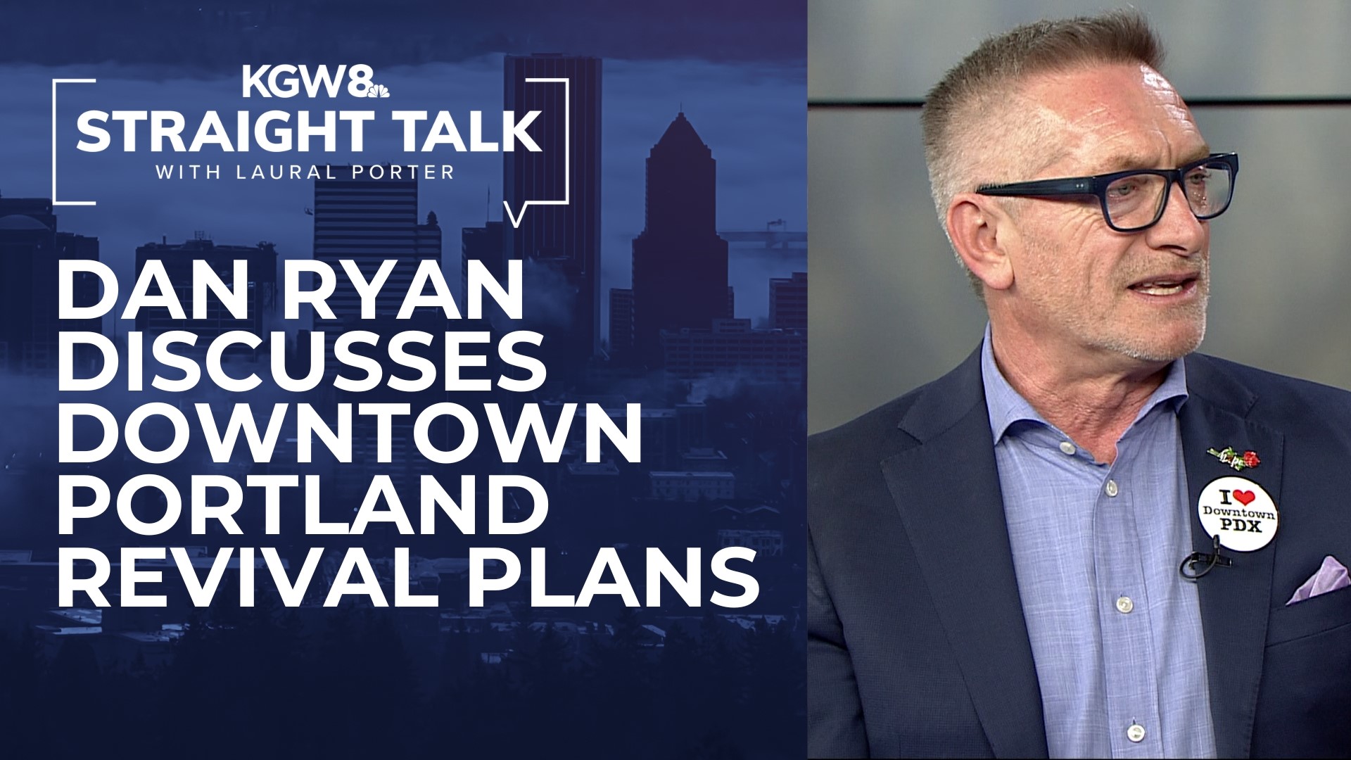 Ryan discussed the city's approach to providing housing for homeless residents, as well as Portland's upcoming transition to a new form of government.