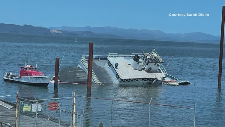 Historic ferry capsizes in Astoria, spilling fuel into the Columbia River