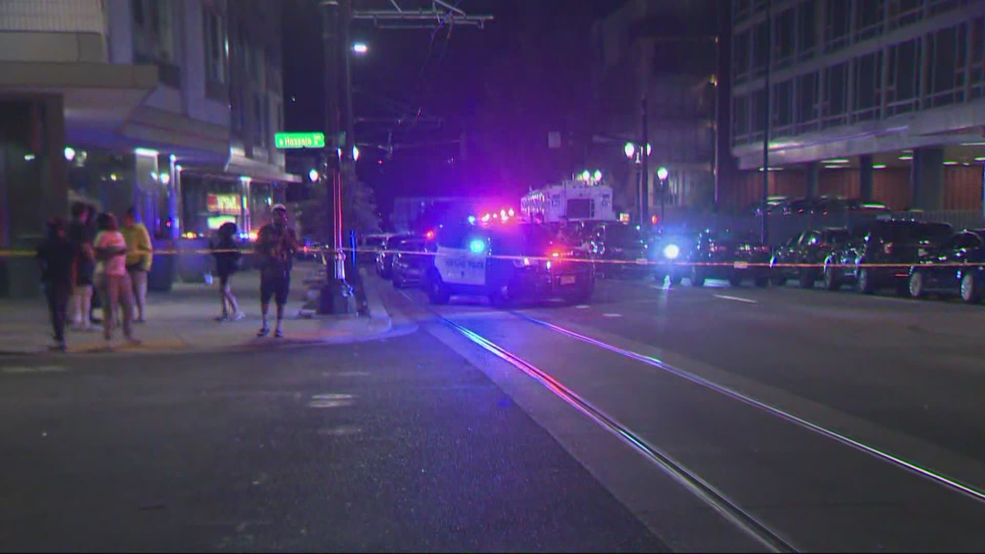 Portland police said the shooting happened near Northeast Sixth Avenue and Holladay Street on June 24, 2021.