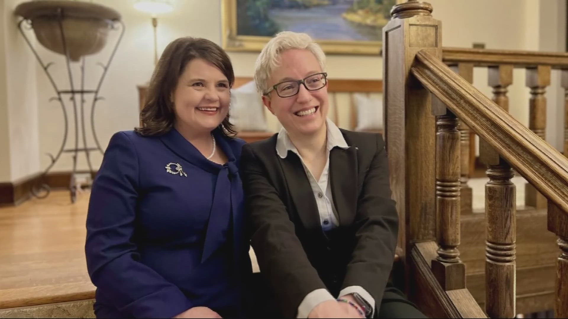 While the governor's wife, Aimee Kotek Wilson, will continue to have a role in the administration, the governor said she won't be expanding that role right now.
