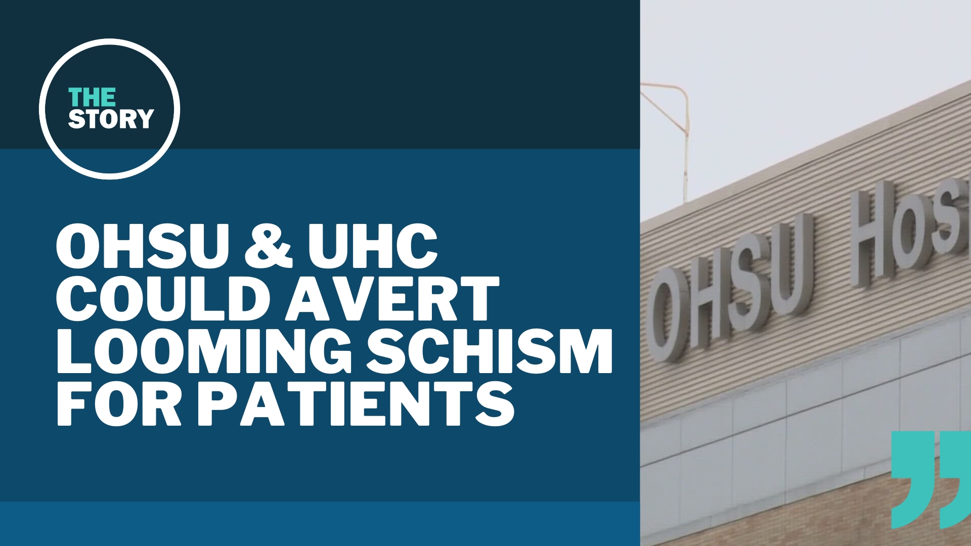 Thousands of Oregonians may lose in-network access to OHSU doctors if UnitedHealthcare and the hospital can't agree on a new contract by March 31.