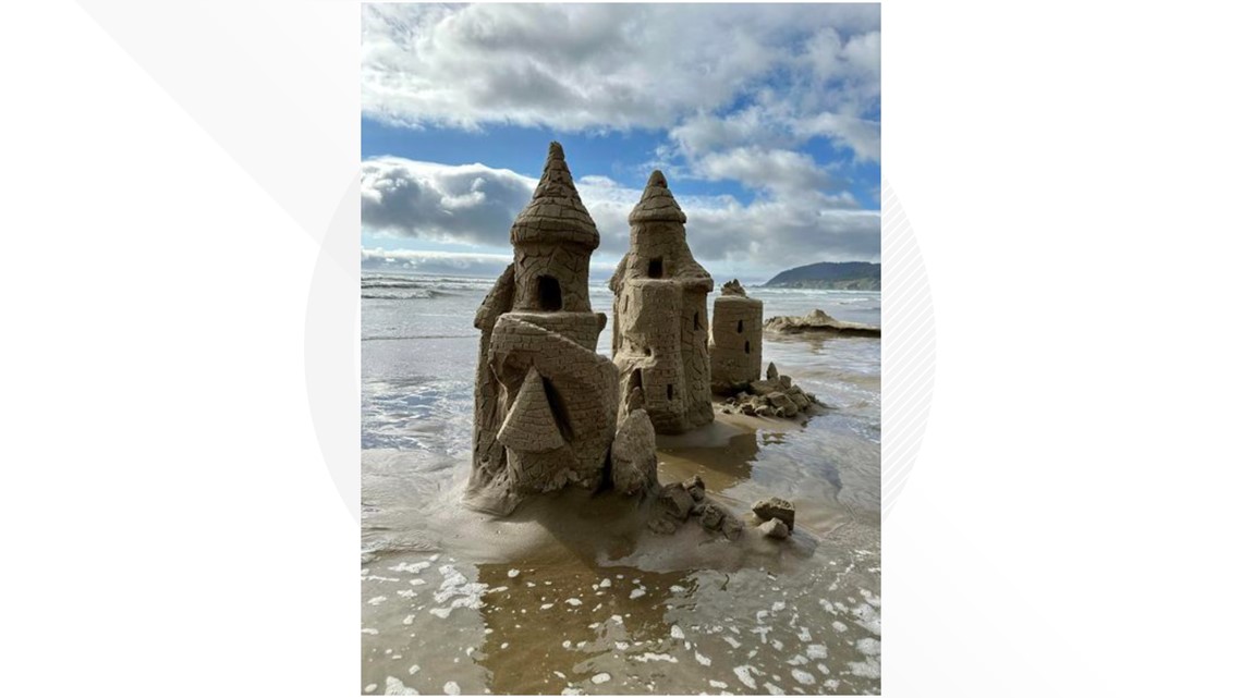 Building castles made of sand at the long-running Cannon Beach Sandcastle  Contest - OPB