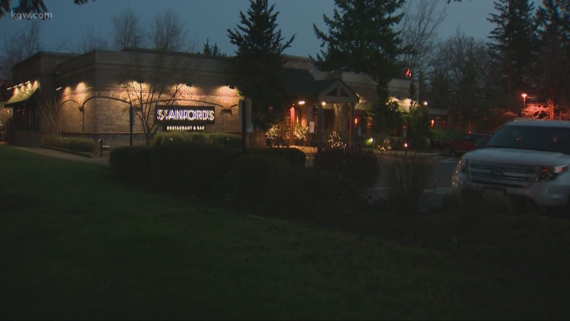 A cleaning crew at a restaurant was held at gunpoint by robbers in Lake Oswego.