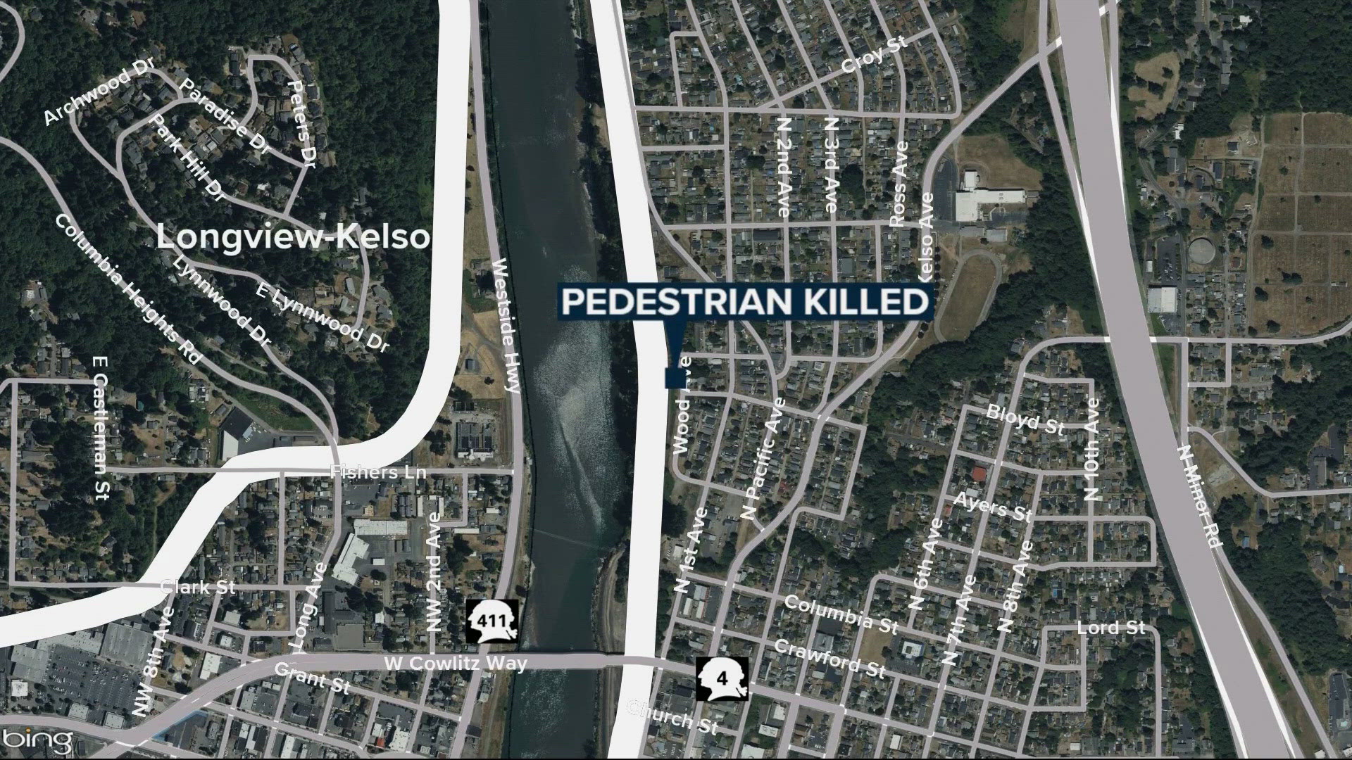 Pedestrian dead after being hit by train in Kelso | kgw.com