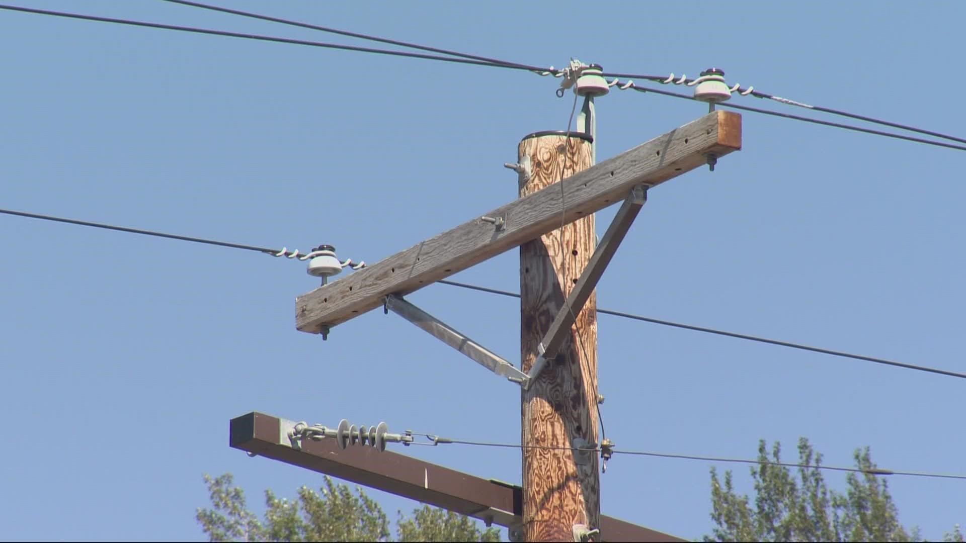 Portland General Electric cut power to more than 30,000 customers in the Portland metro area due to strong winds and dry conditions.