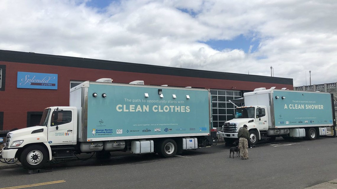 Shower, laundry trucks to hit the streets for Portland homeless in