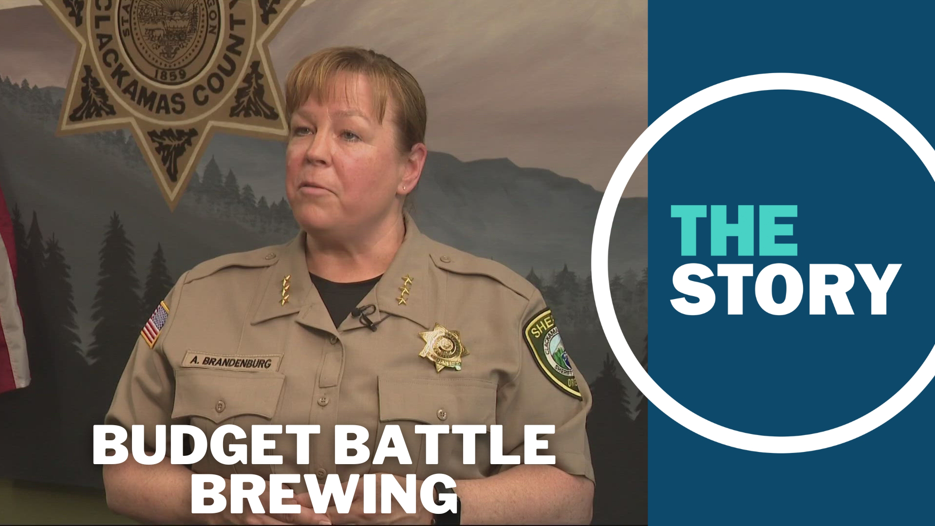 Sheriff Angela Brandenburg says the county is making her department take a $5 million cut, but won't accept her proposed budget.