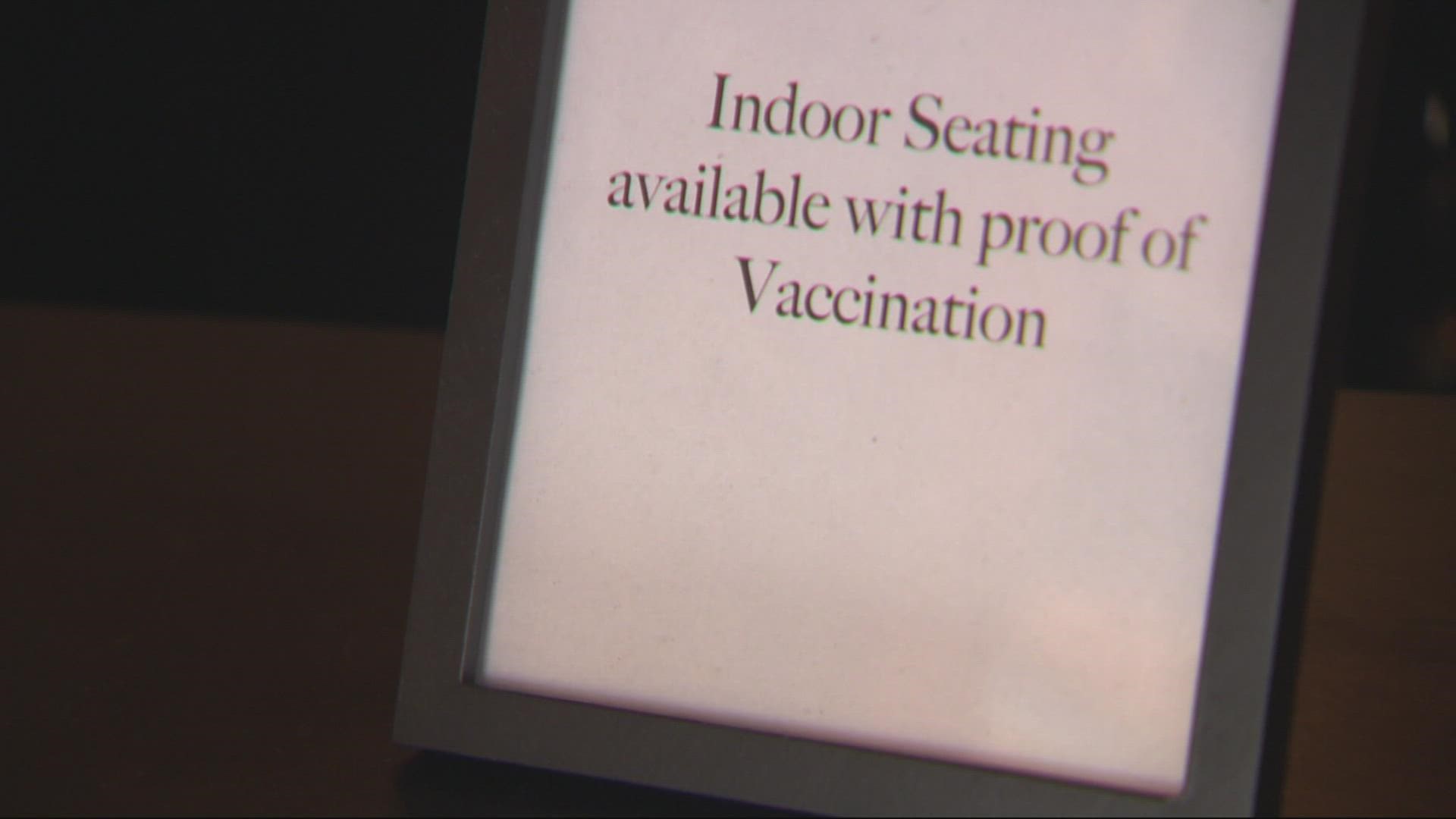 Some of Portland most popular bars, restaurants and venues will require proof of vaccination for anyone going inside.