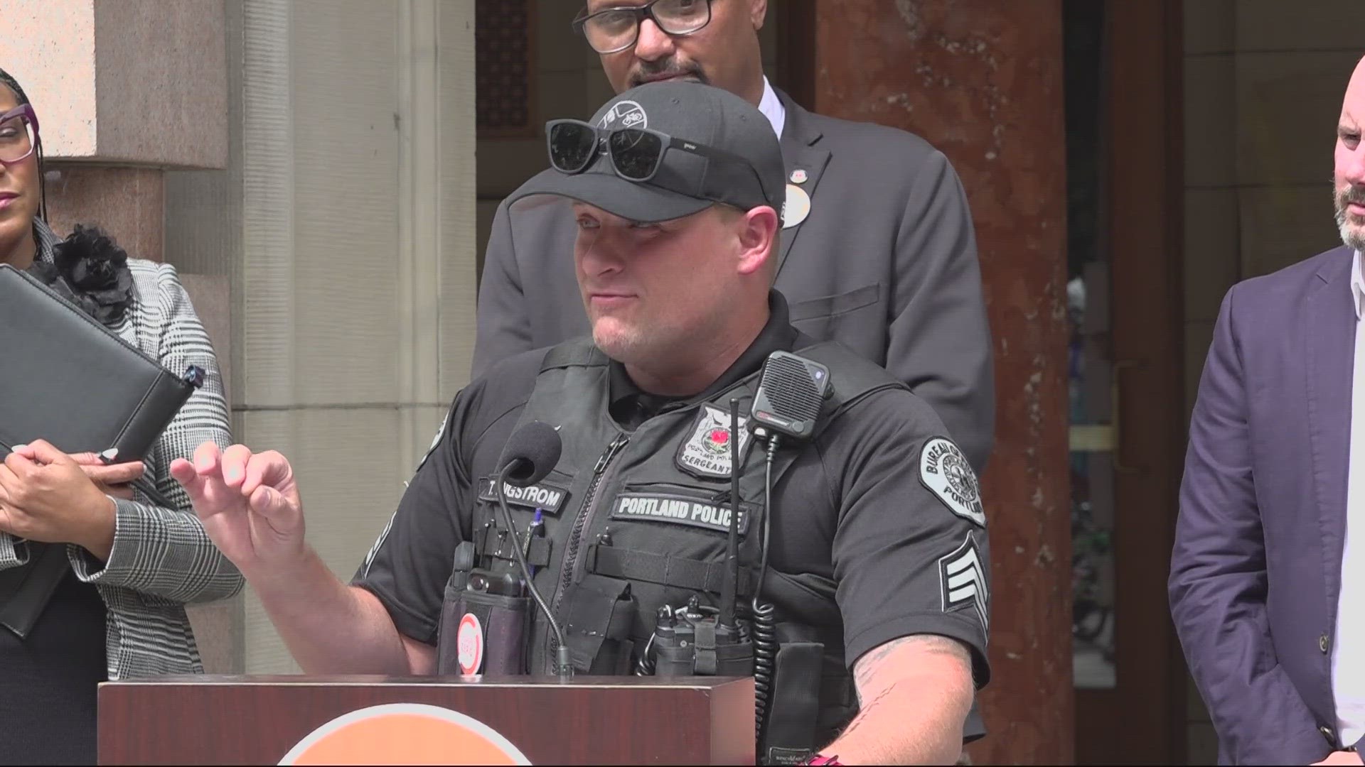 Transportation and public health leaders held a news conference Monday to discuss a deadly trend on Portland's streets, with 44 traffic deaths so far in 2023.