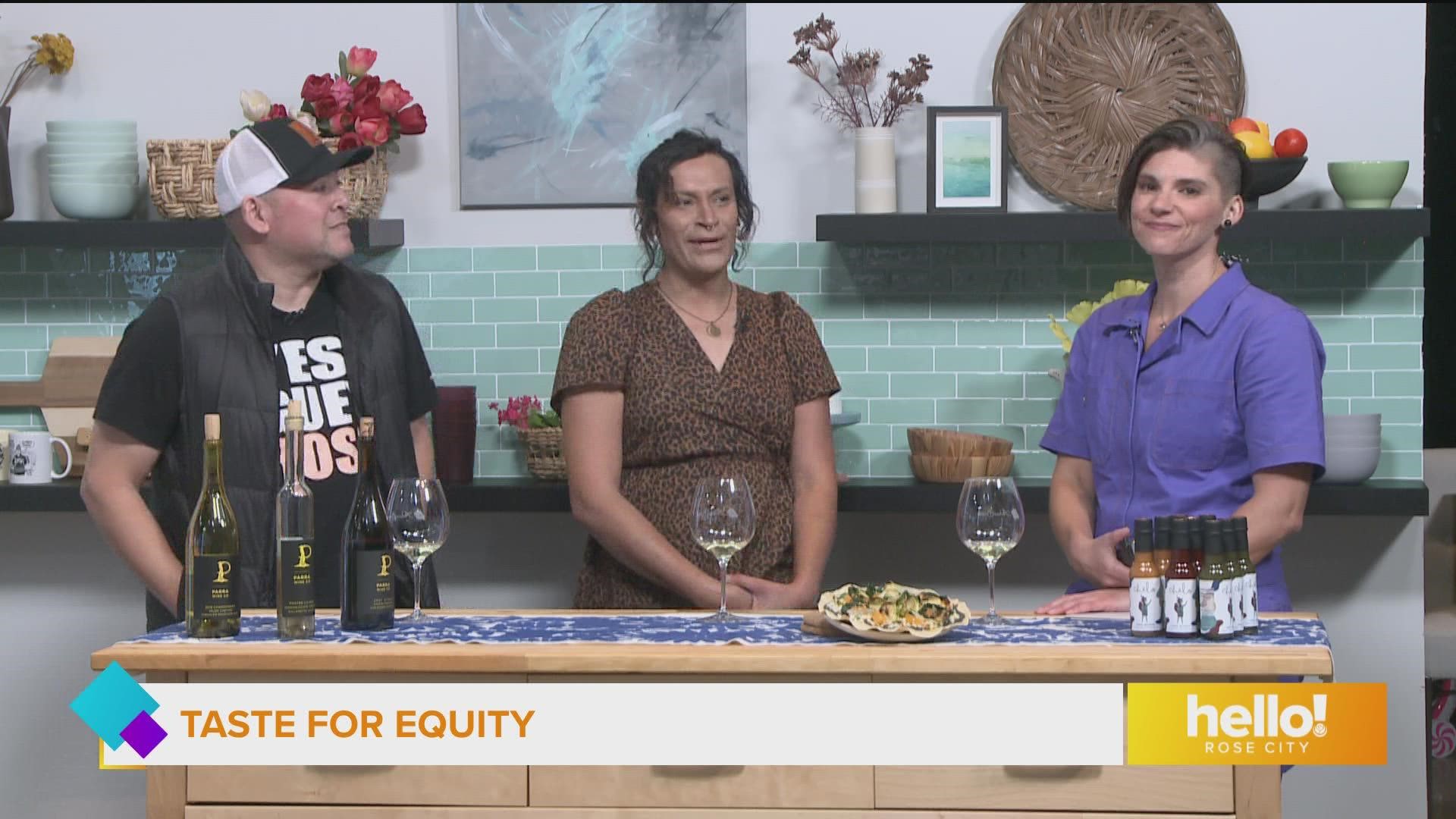 Parra and Contreras are a featured winemaker and chef at the Taste for Equity gala