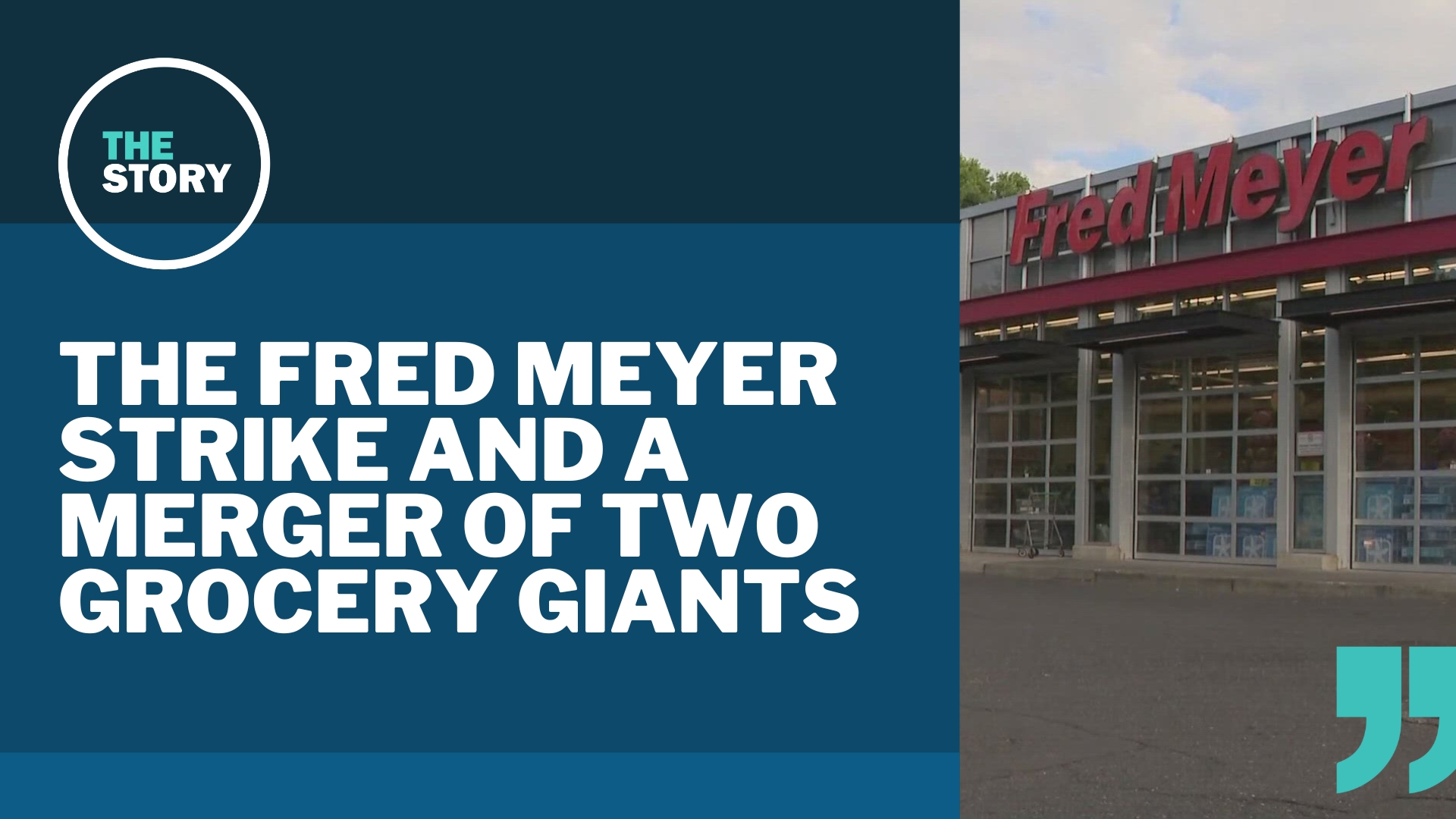 At the same time that Fred Meyer workers are on strike across the metro area, parent company Kroger and Albertsons are defending their intent to merge in court.