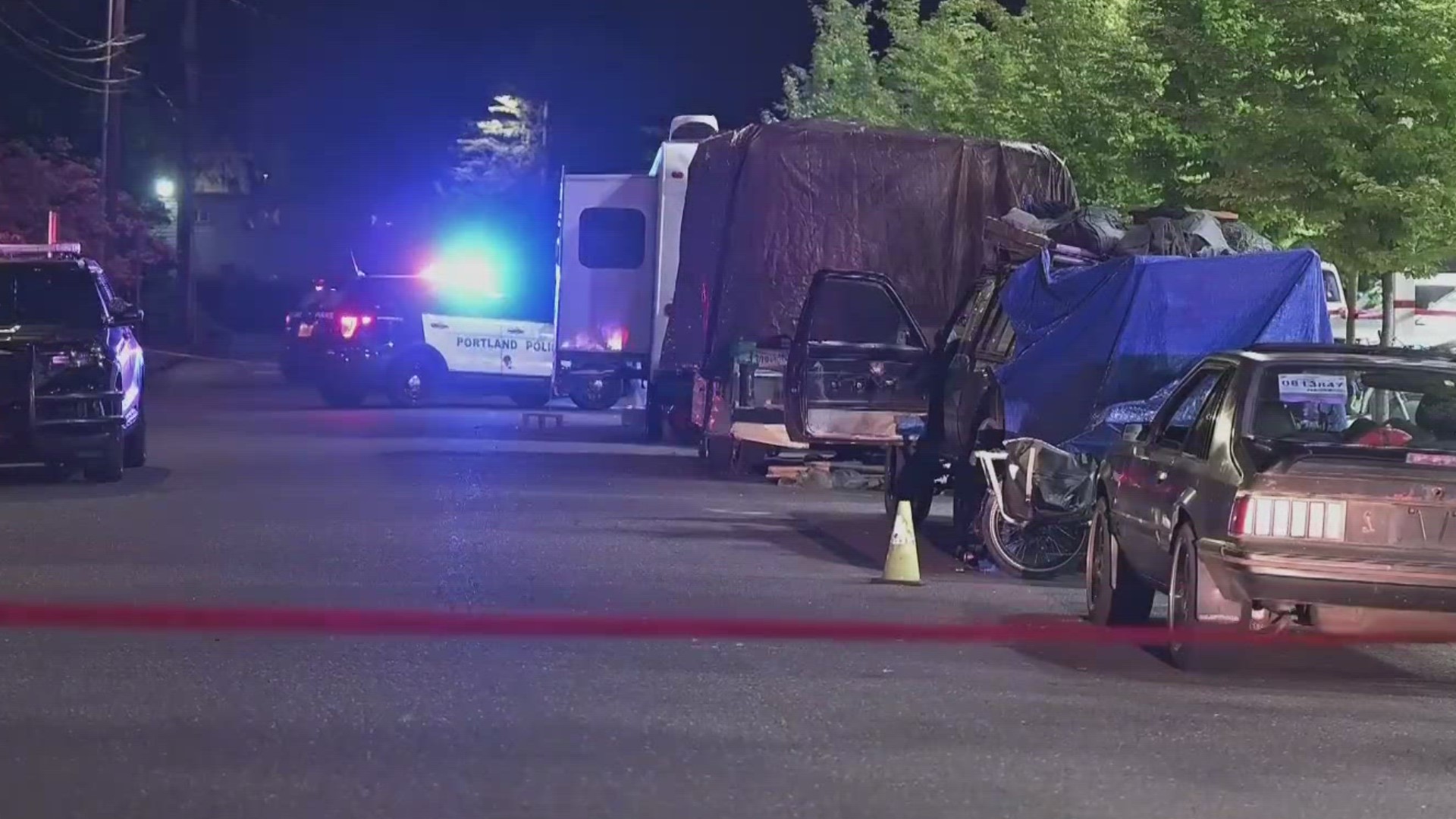 A Portland police sergeant who was on patrol was flagged down at Northeast 112nd Avenue and Wasco Street. A man nearby was dead and appeared to have been shot.