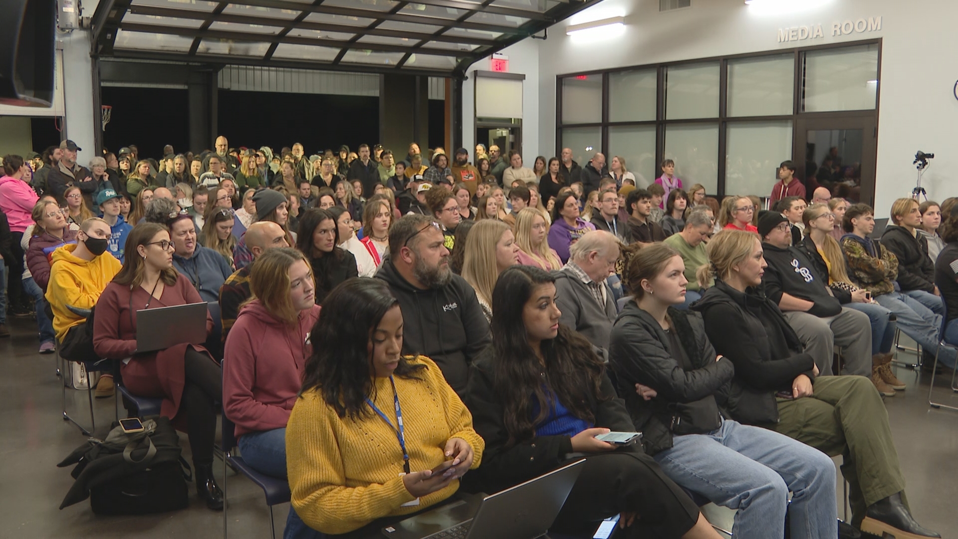 Parents packed Wednesday's school board meeting following allegations that two teachers sexually abused multiple students for several years.