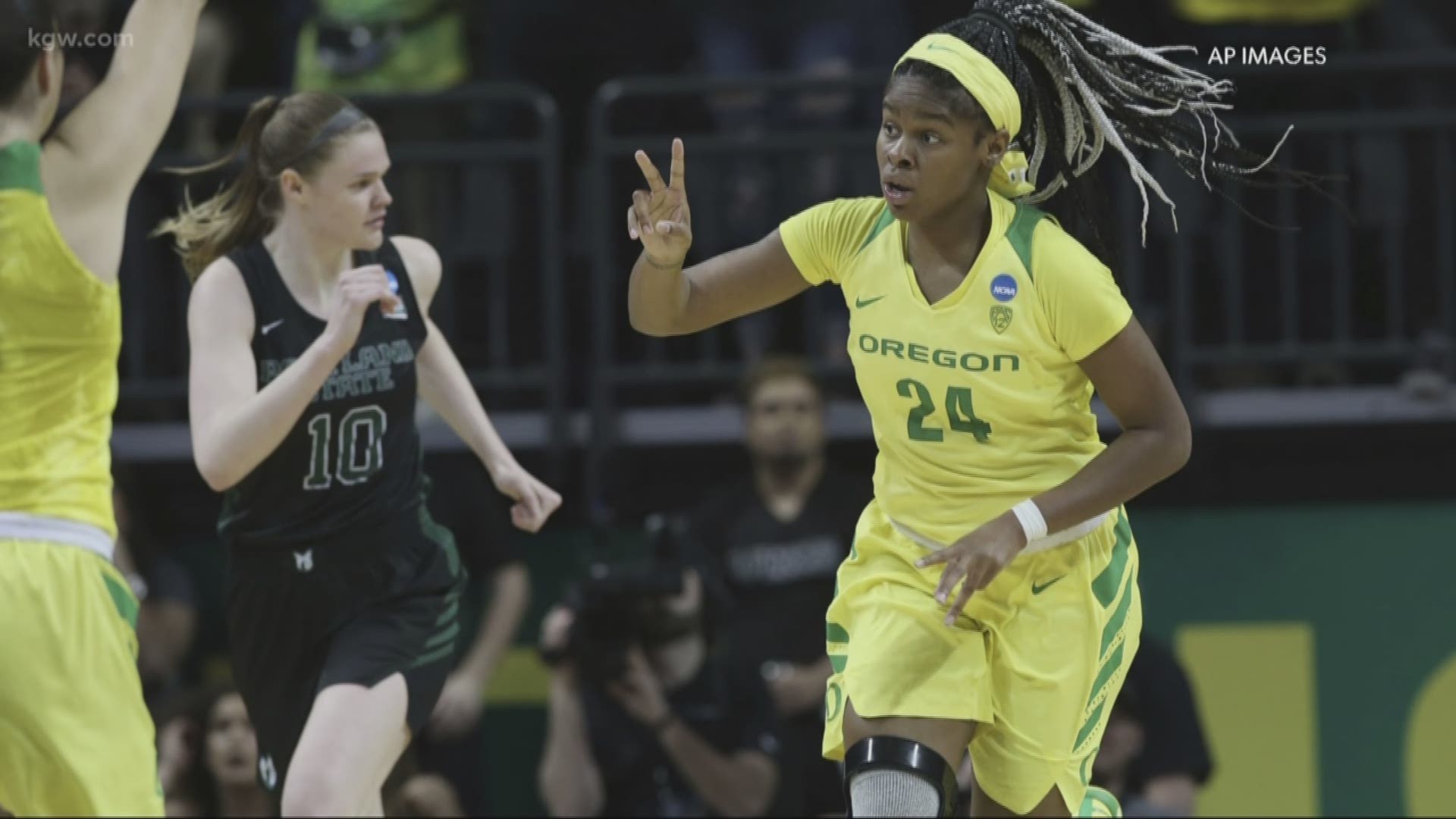 The Oregon women play Indiana in Eugene in the second round of the NCAA tournament