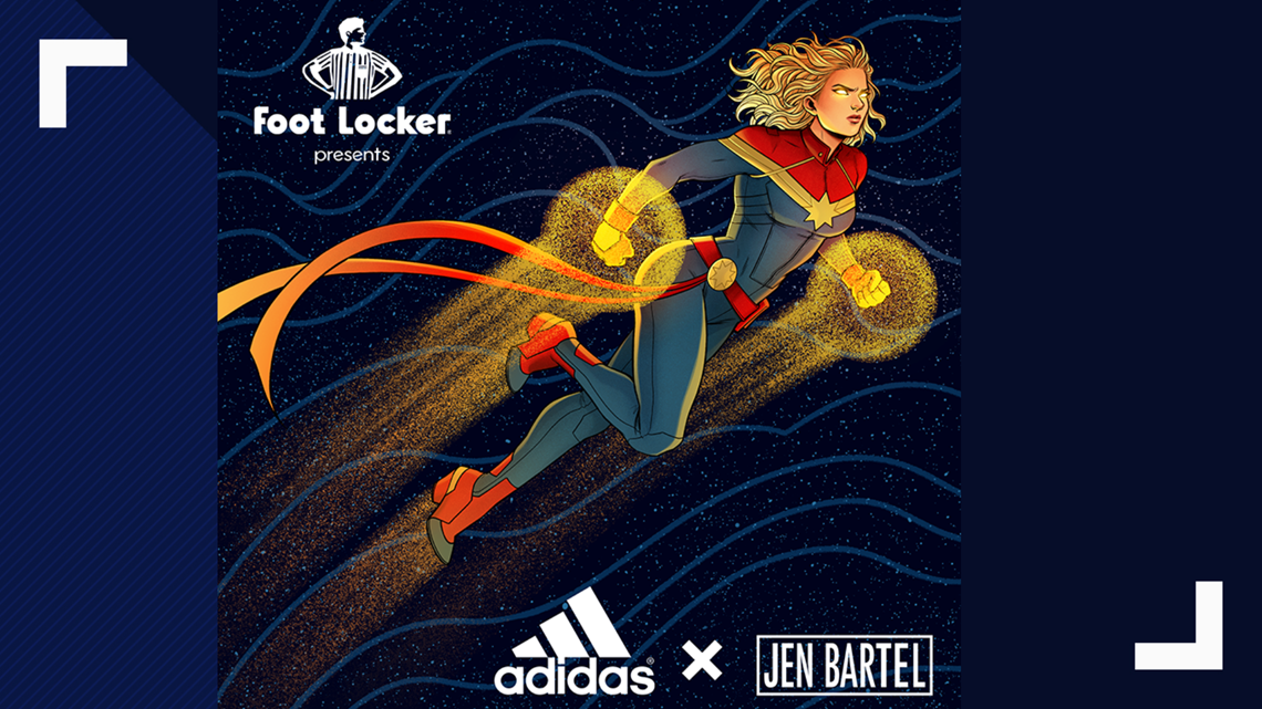 Captain Marvel adidas from Jen Bartel 