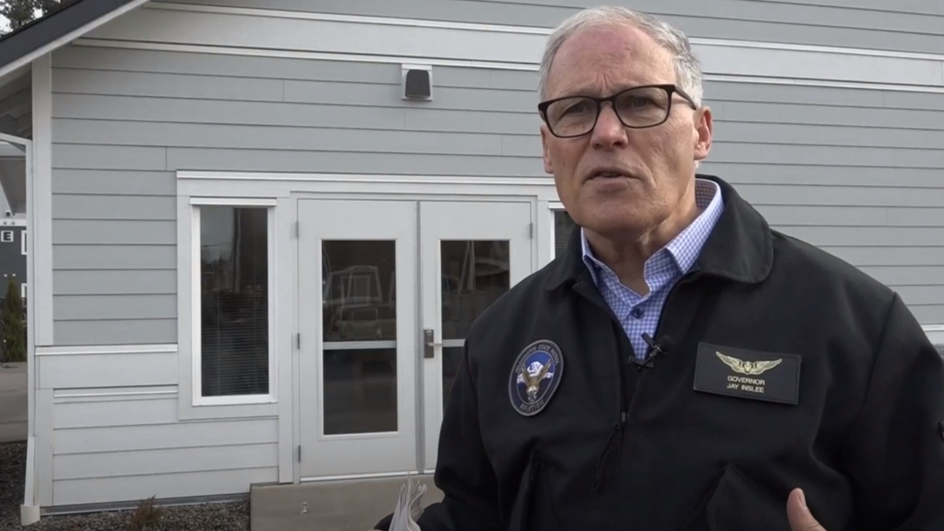 Gov. Jay Inslee toured Columbia Gardens in Vancouver on Friday. He said Washington needs to build a million more housing units like it over the next 20 years.