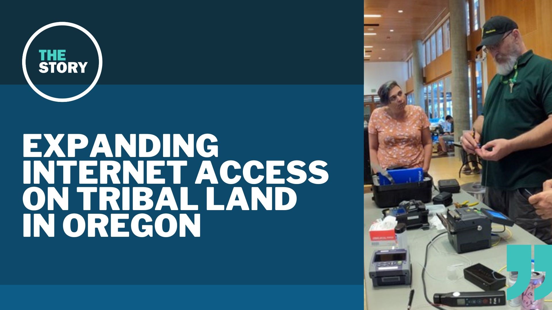 The University of Oregon hosted an event where representatives from tribes all over Oregon learned how to expand and improve their internet access.