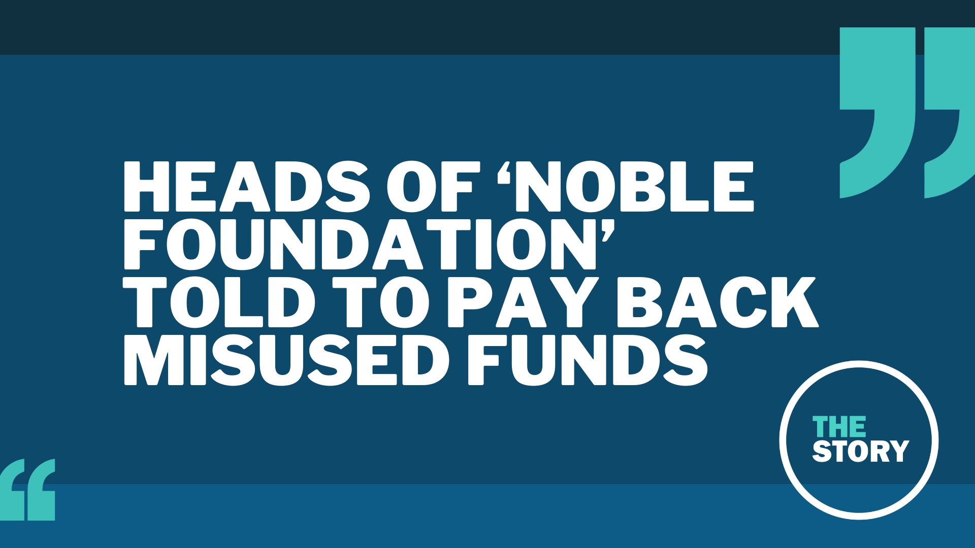 The Noble Foundation's founder used hundreds of thousands of dollars from the company for her own benefit, in cooperation with members of her family.