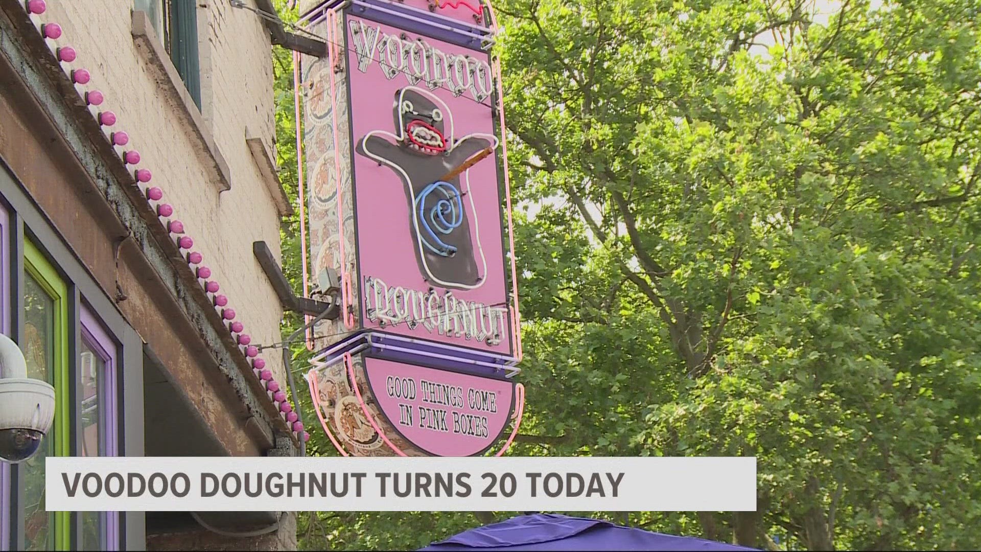Voodoo Doughnut started as a small shop in Portland's Old Town and has grown into one of the city's most recognized brands. Drew Carney spoke with the owners.