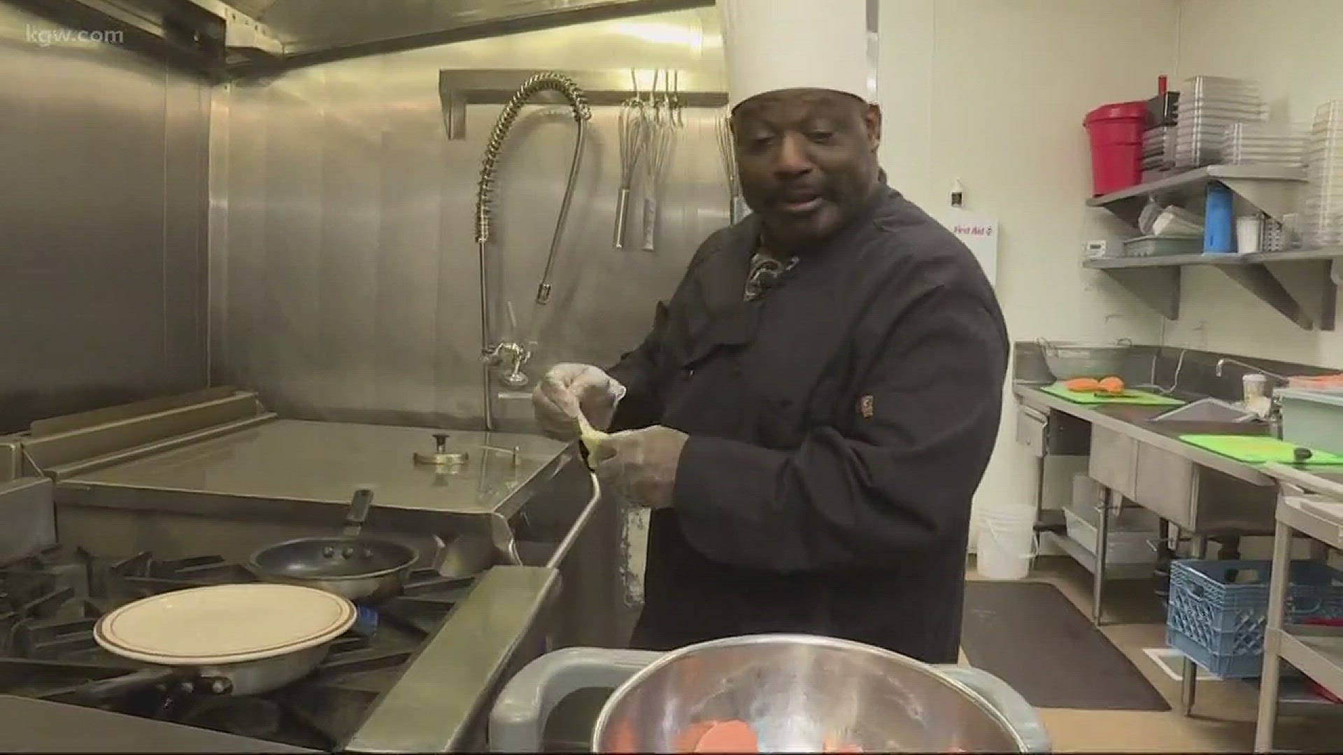 This year's Thanksgiving meal at Union Gospel Mission includes a family recipe of yams.