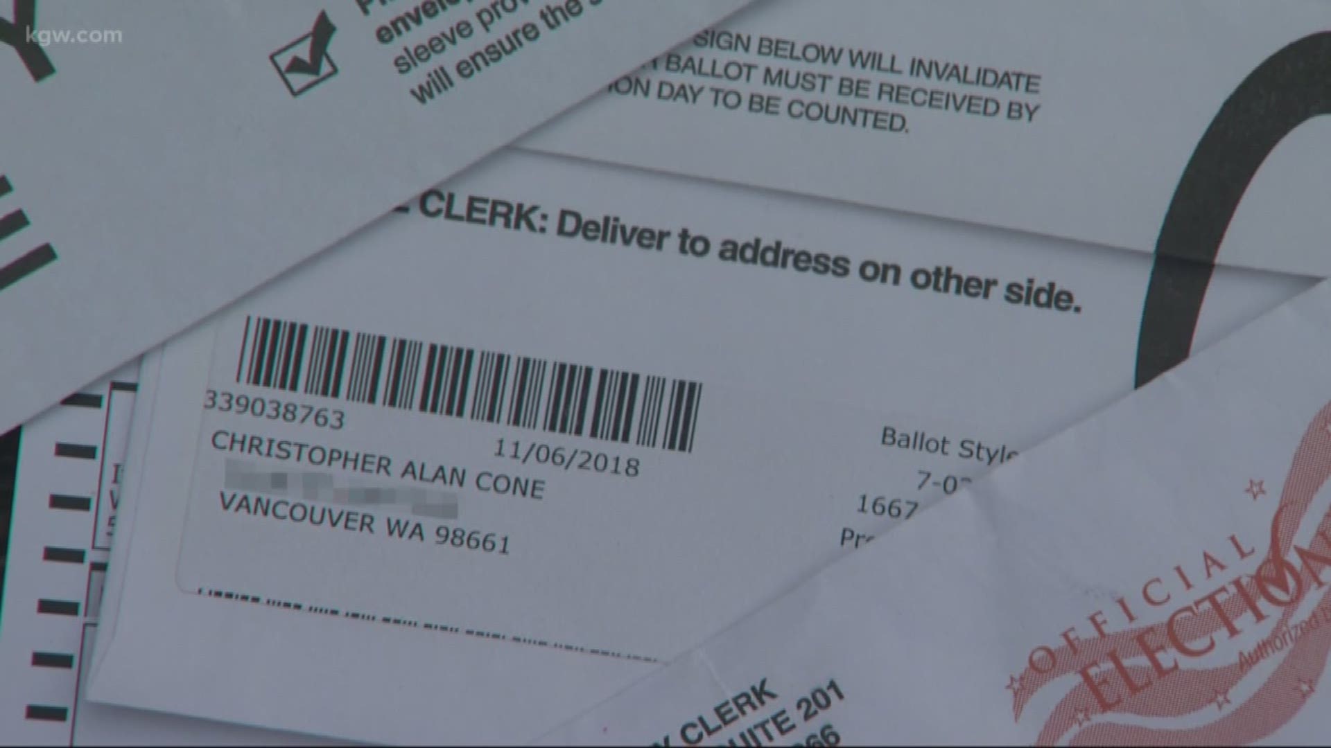 A Washington man said it's been 20 years since he last lived in Oregon and he still receives an Oregon ballot in the mail.