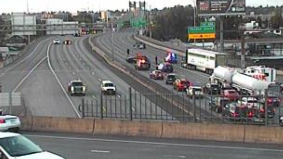 All lanes of I-5 northbound back open after crash near Marine Drive ...