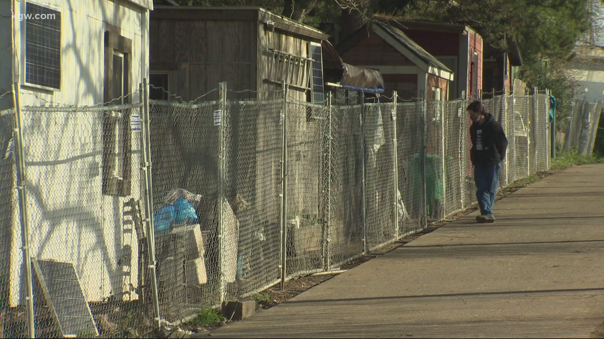 The city of Portland says the homeless village of Hazelnut Grove must clear out. Maggie Vespa reports.